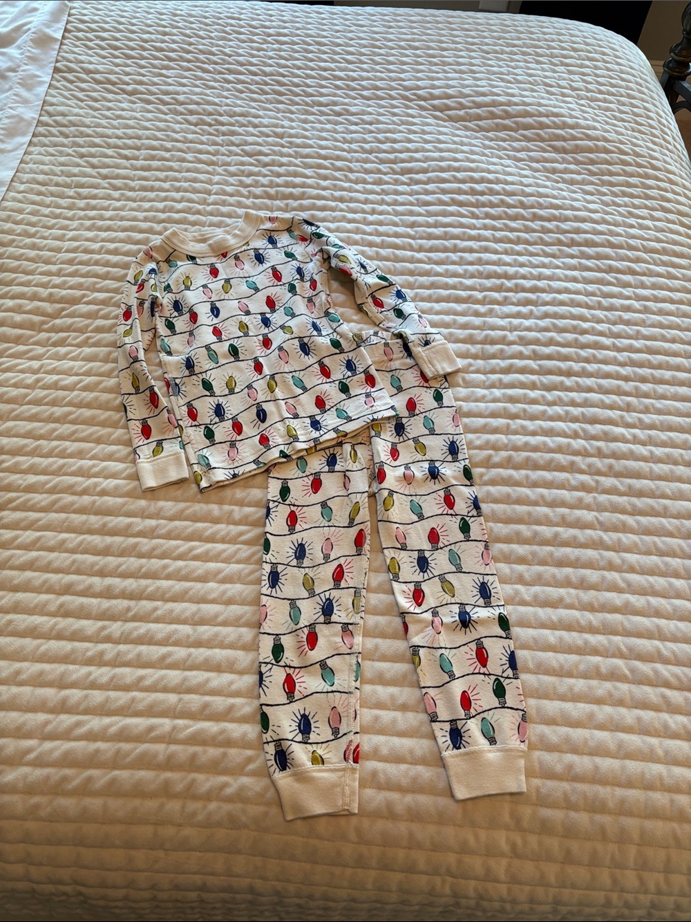 Hanna Andersson Kids Holiday Light Print Pajama